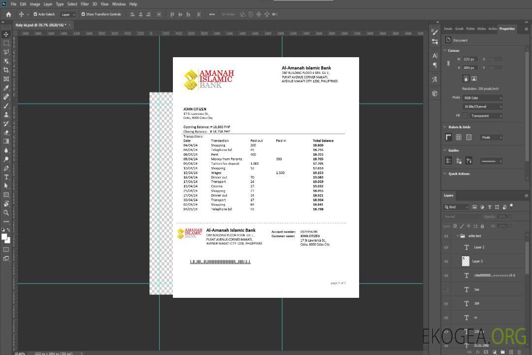 Philippines Déclaration de la Banque islamique d'investissement Al Amanah template Philippines Déclaration de la Banque islamique d'investissement Al Amanah template